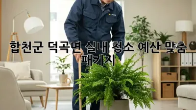 합천군 덕곡면 실내 청소: 예산 맞춤 패키지